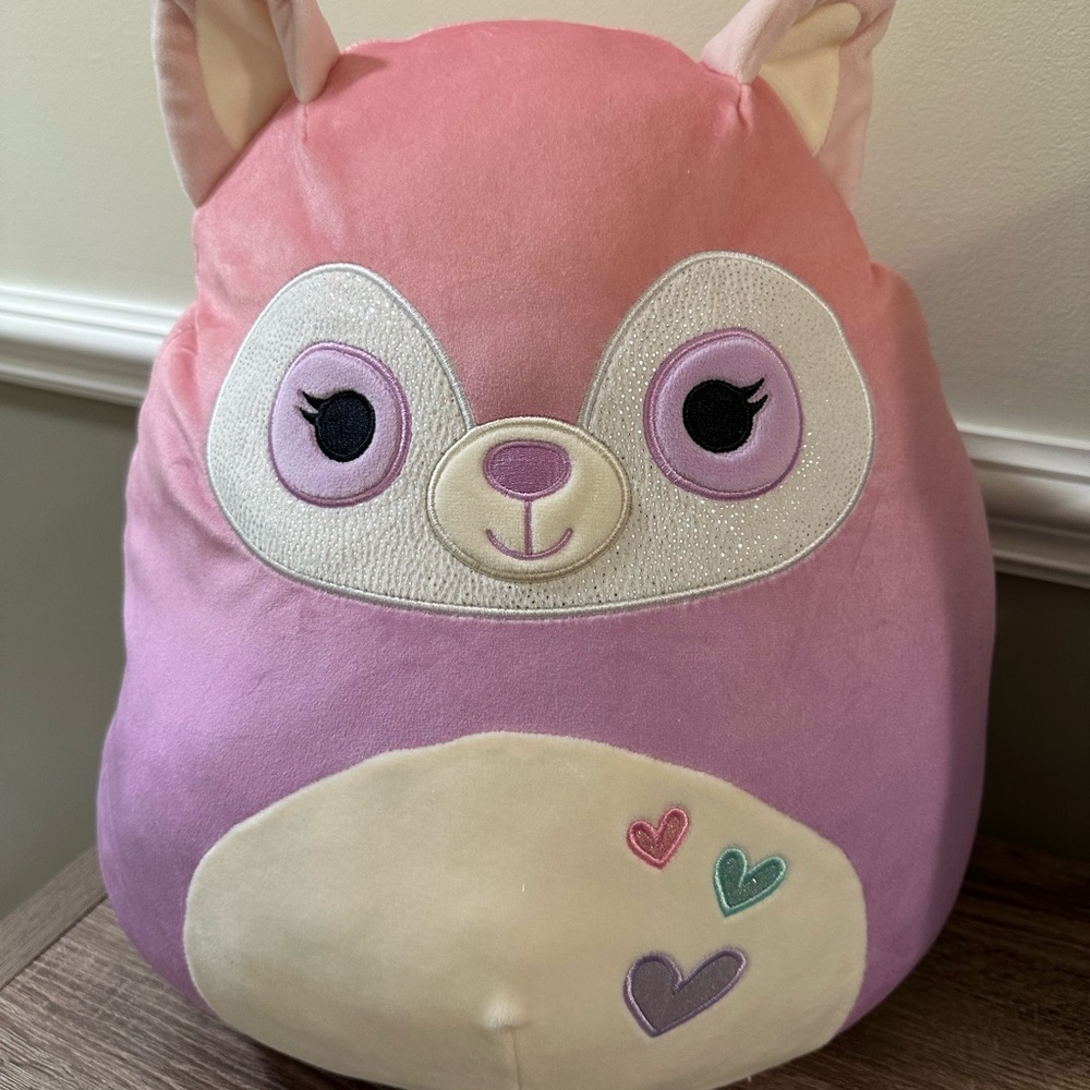Squishmallows‎ 14" Chaitra Purple Lemur HEARTS 2023 Kellytoy Original Cute Rare